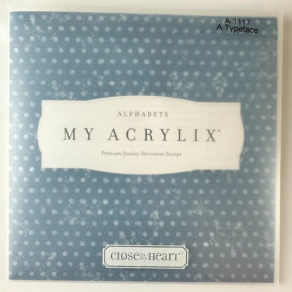 My Acrylix Alphabet Stamps A1117 A Typeface CTMH - Picture 2 of 2